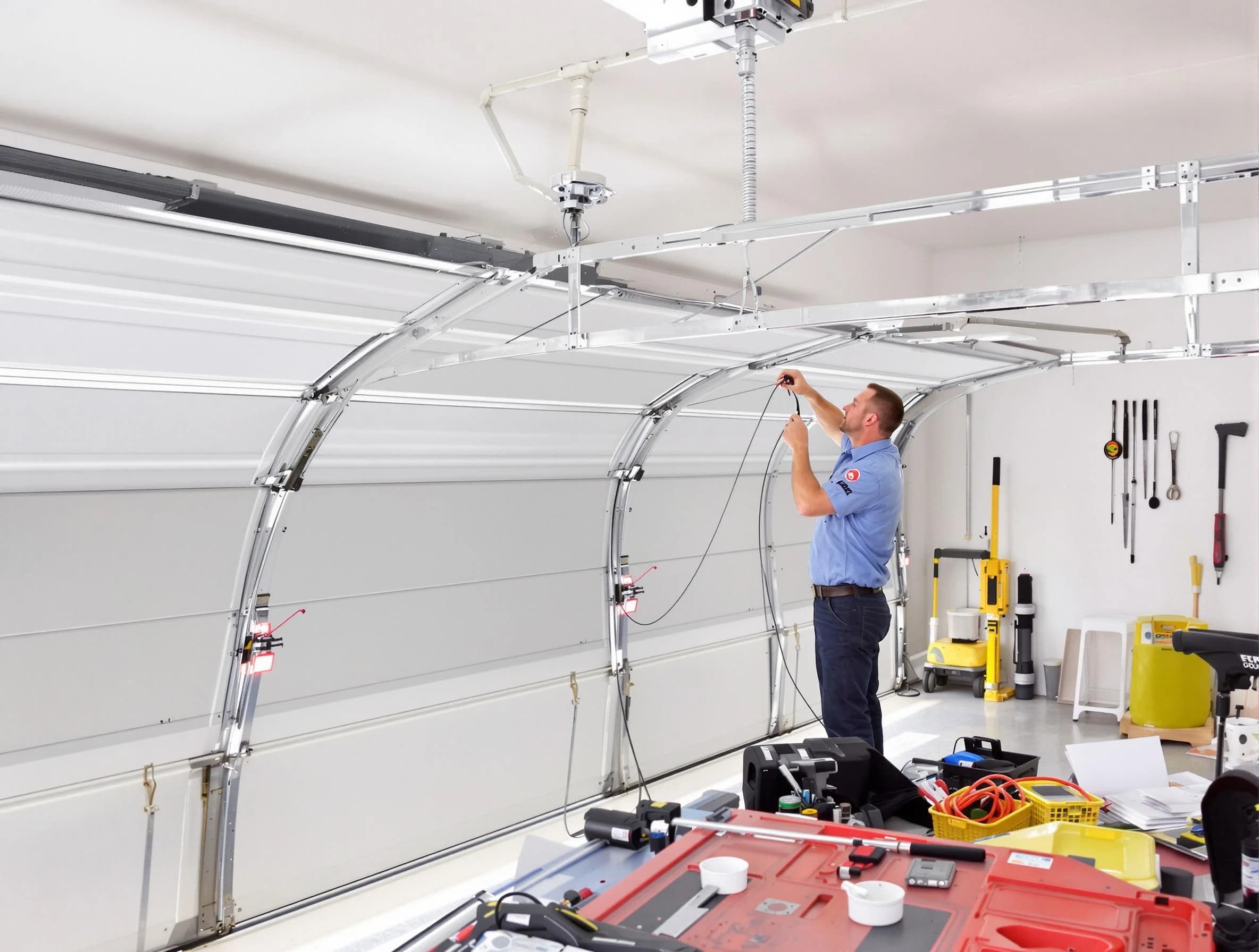 Garage door cable repair service by Economy Garage Door Repair in Economy