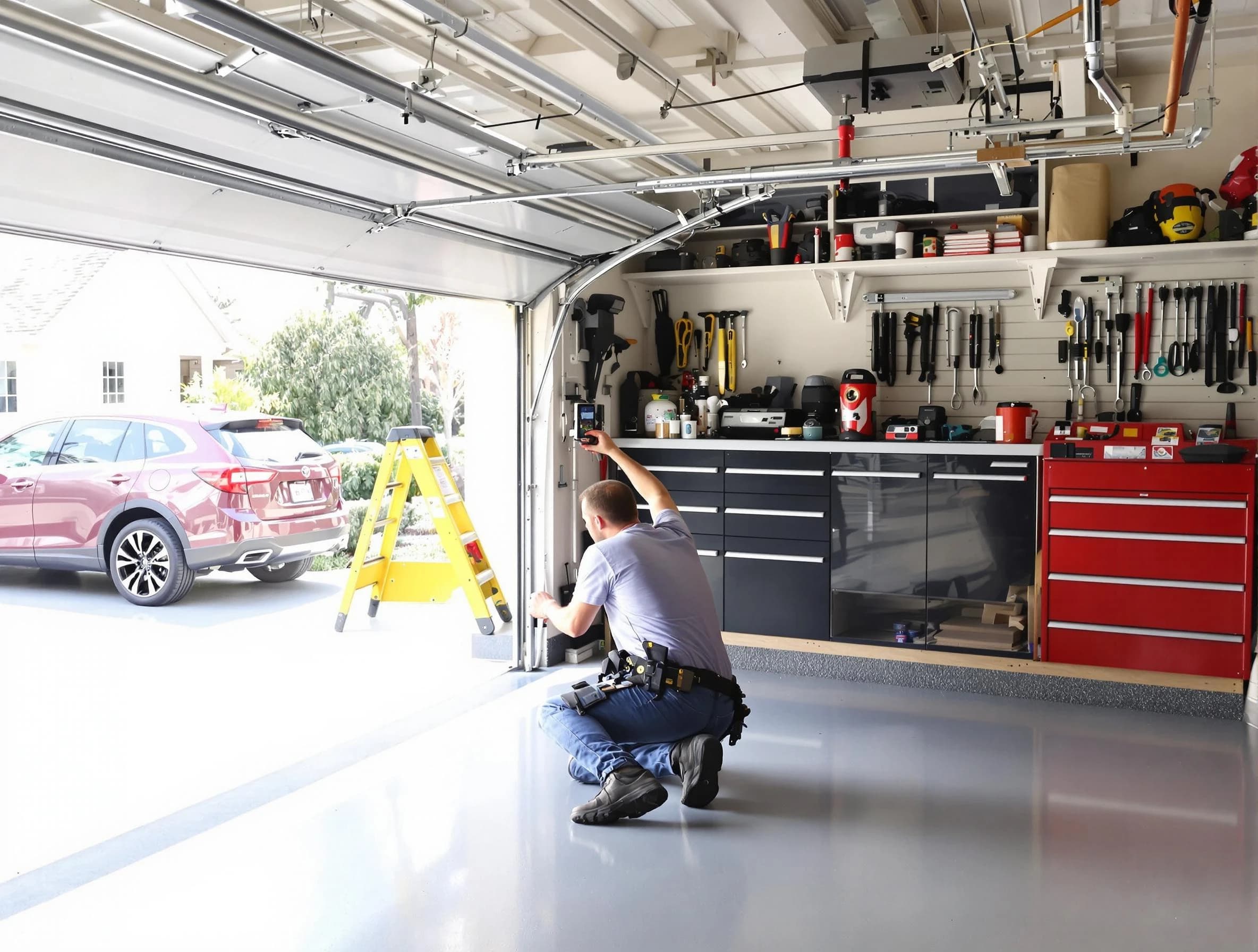 Local garage door repair service by Economy Garage Door Repair in Economy