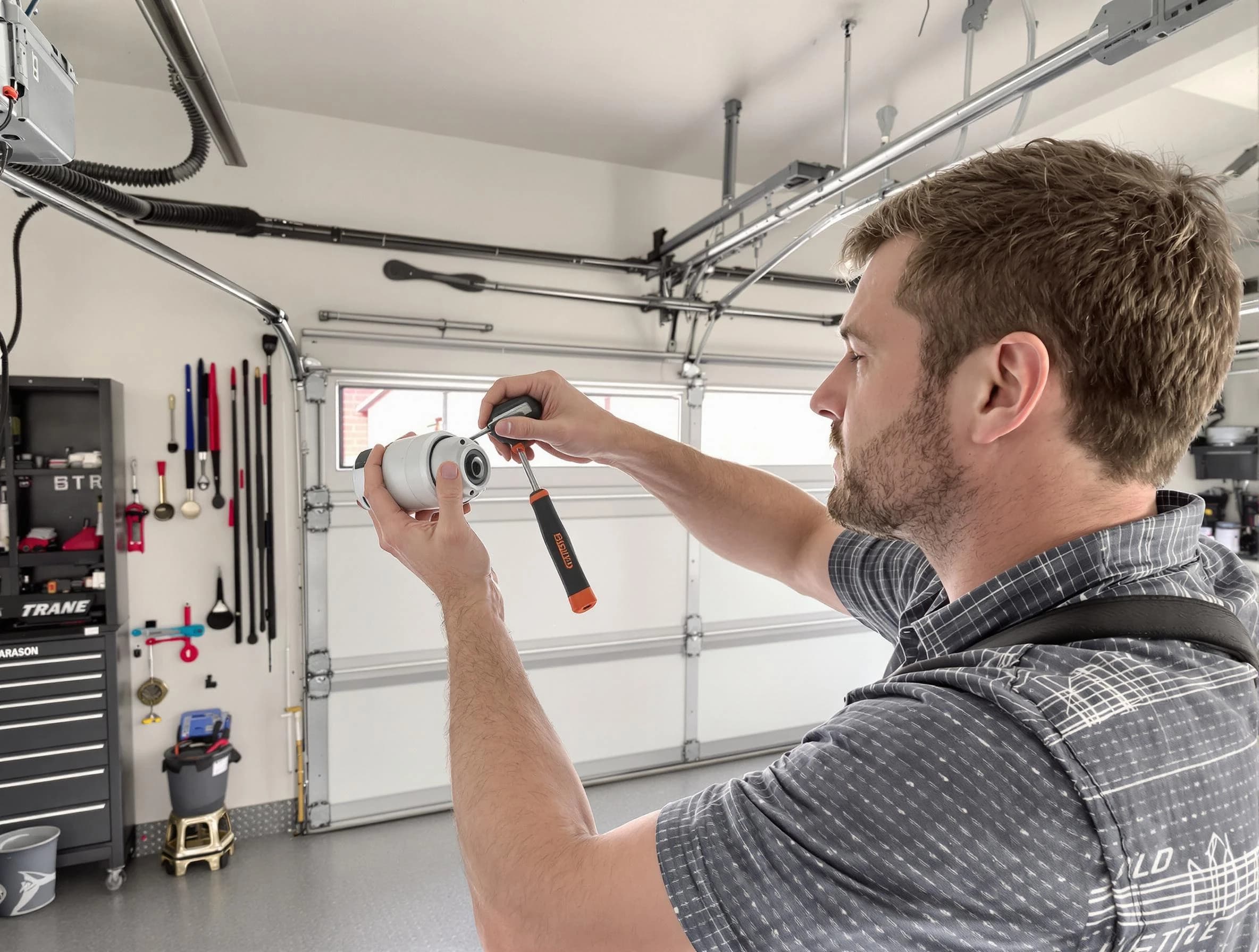 Garage door opener repair service by Economy Garage Door Repair in Economy