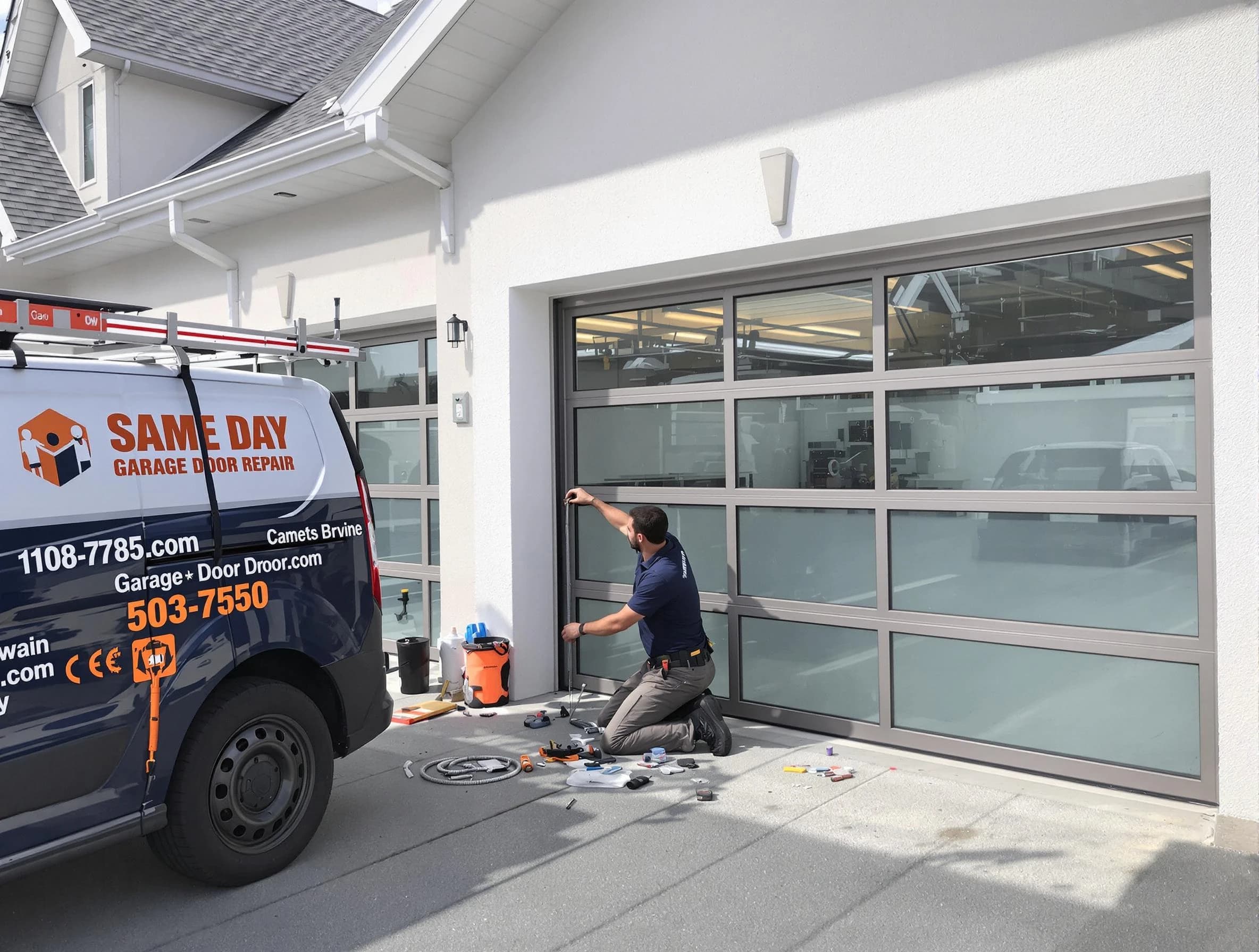 Same-day garage door repair service by Economy Garage Door Repair in Economy