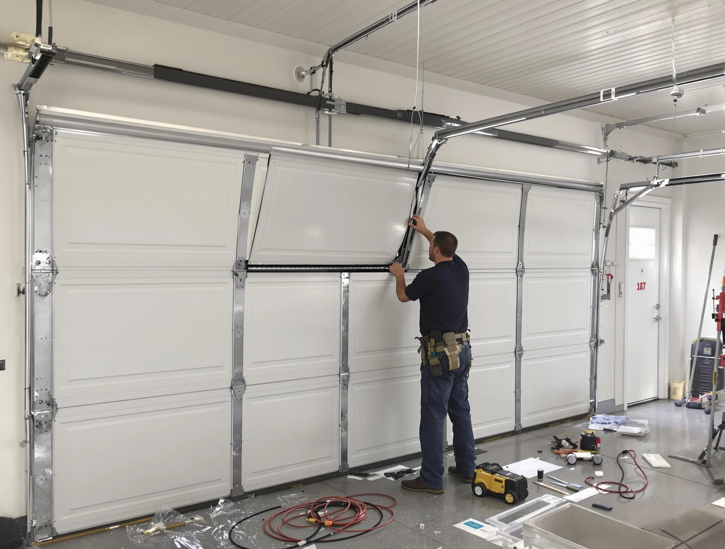 Garage Door Section Replacement in Economy