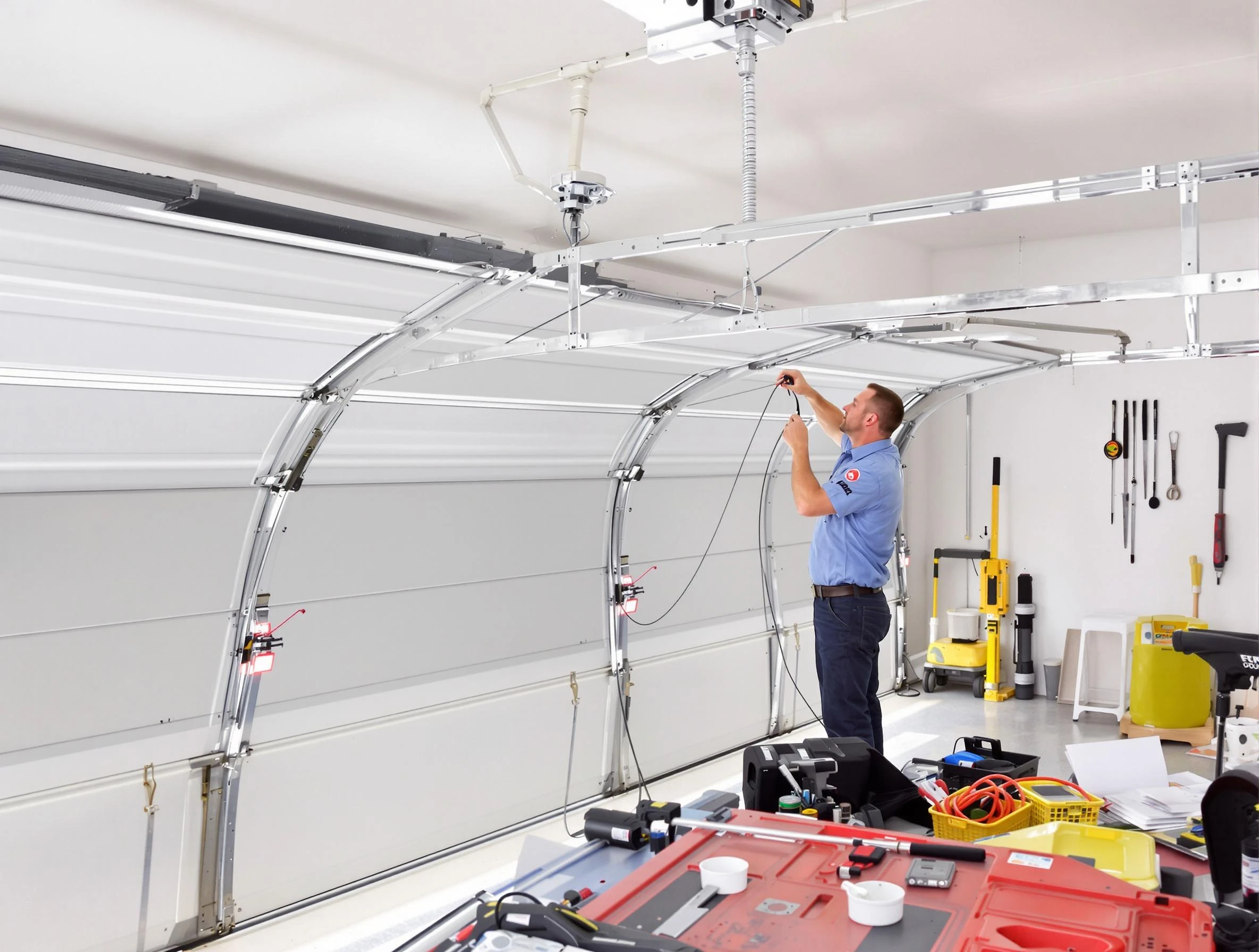 Garage door cable repair service by Economy Garage Door Repair in Economy