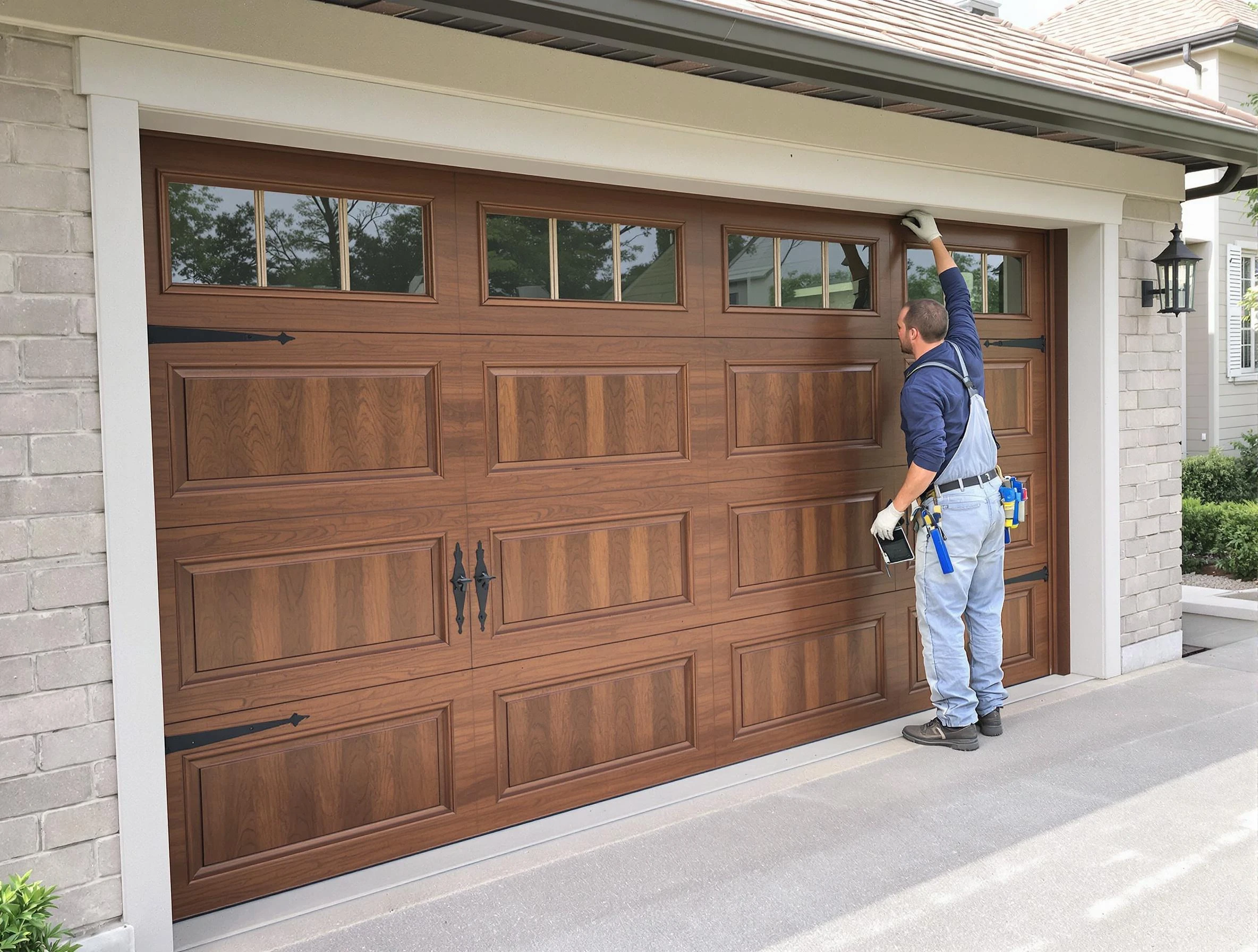Custom garage door showcase by Economy Garage Door Repair in Economy