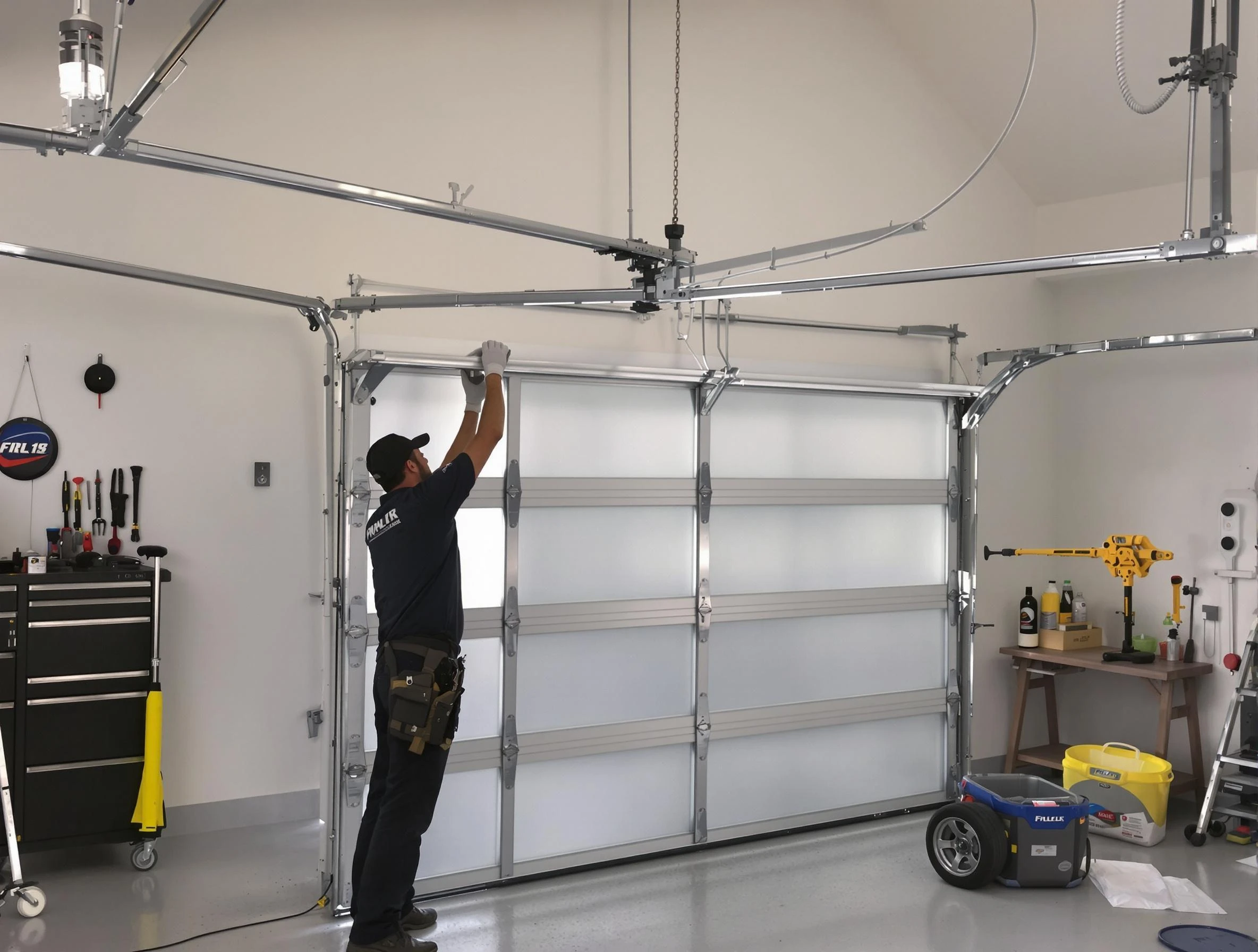 Economy Garage Door Repair certified team performing precision garage door installation in Economy