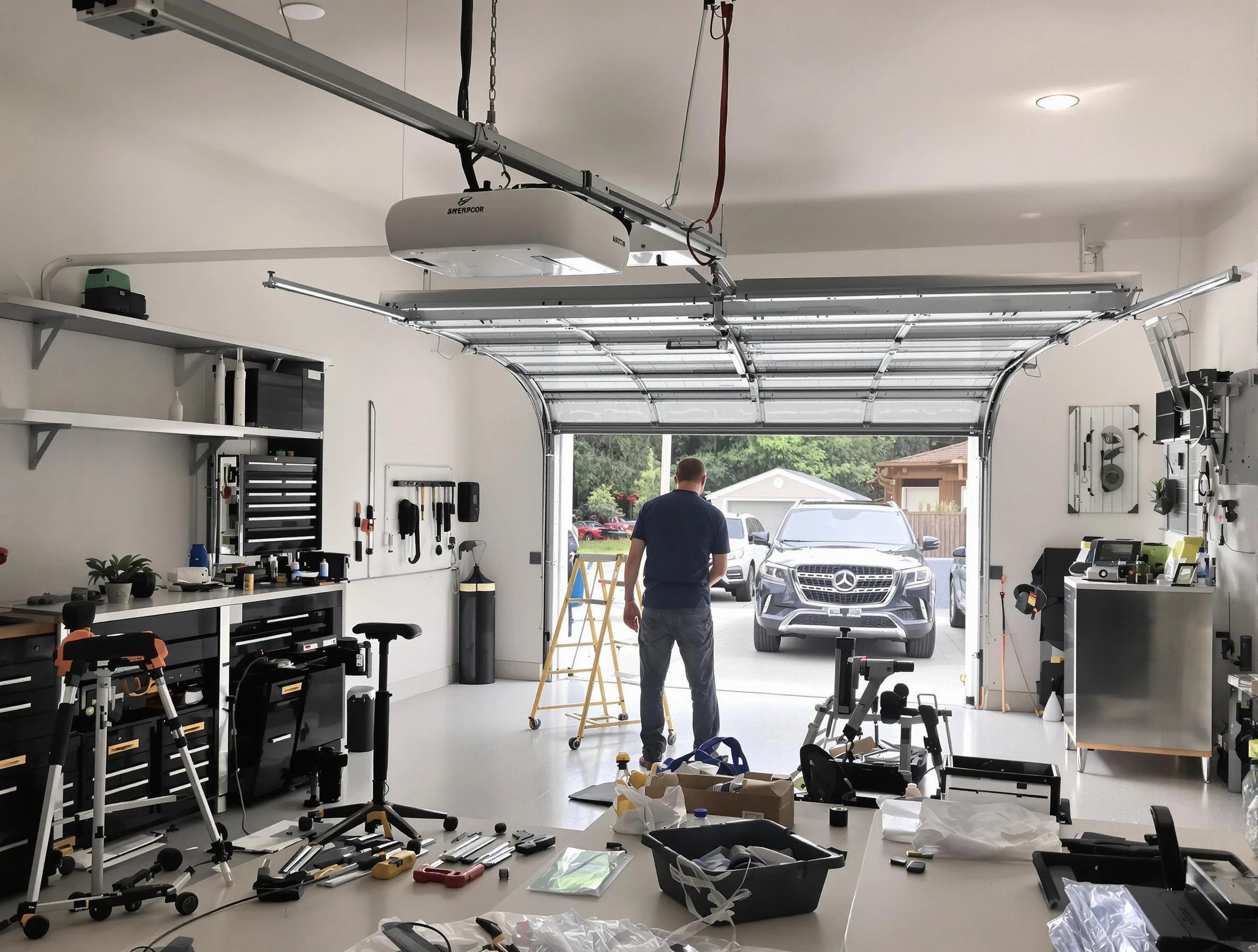 Garage door opener installation by Economy Garage Door Repair in Economy